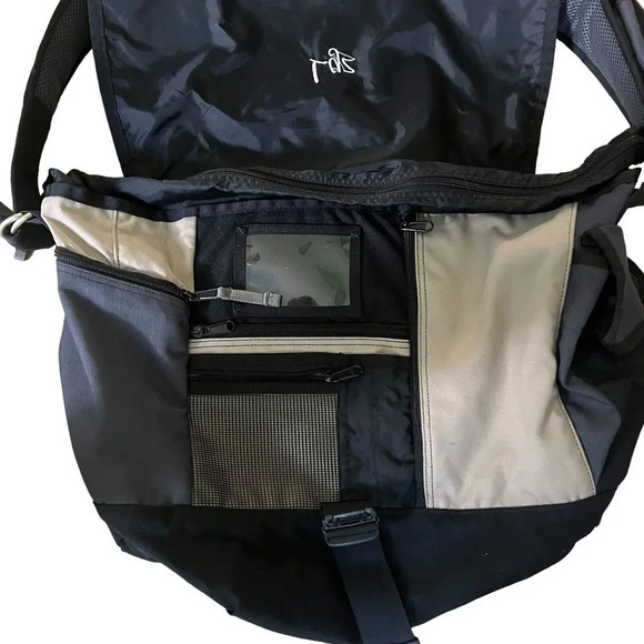 Vintage LL Bean Messenger Bag Crossbody Travel Carry On Colorblock Unisex Hike - Picture 5 of 14